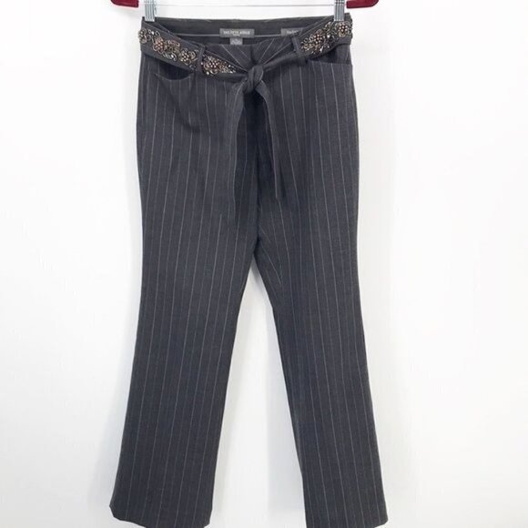 Saks Fifth Avenue Pinstriped Wool Pants Size 2P - Picture 1 of 10